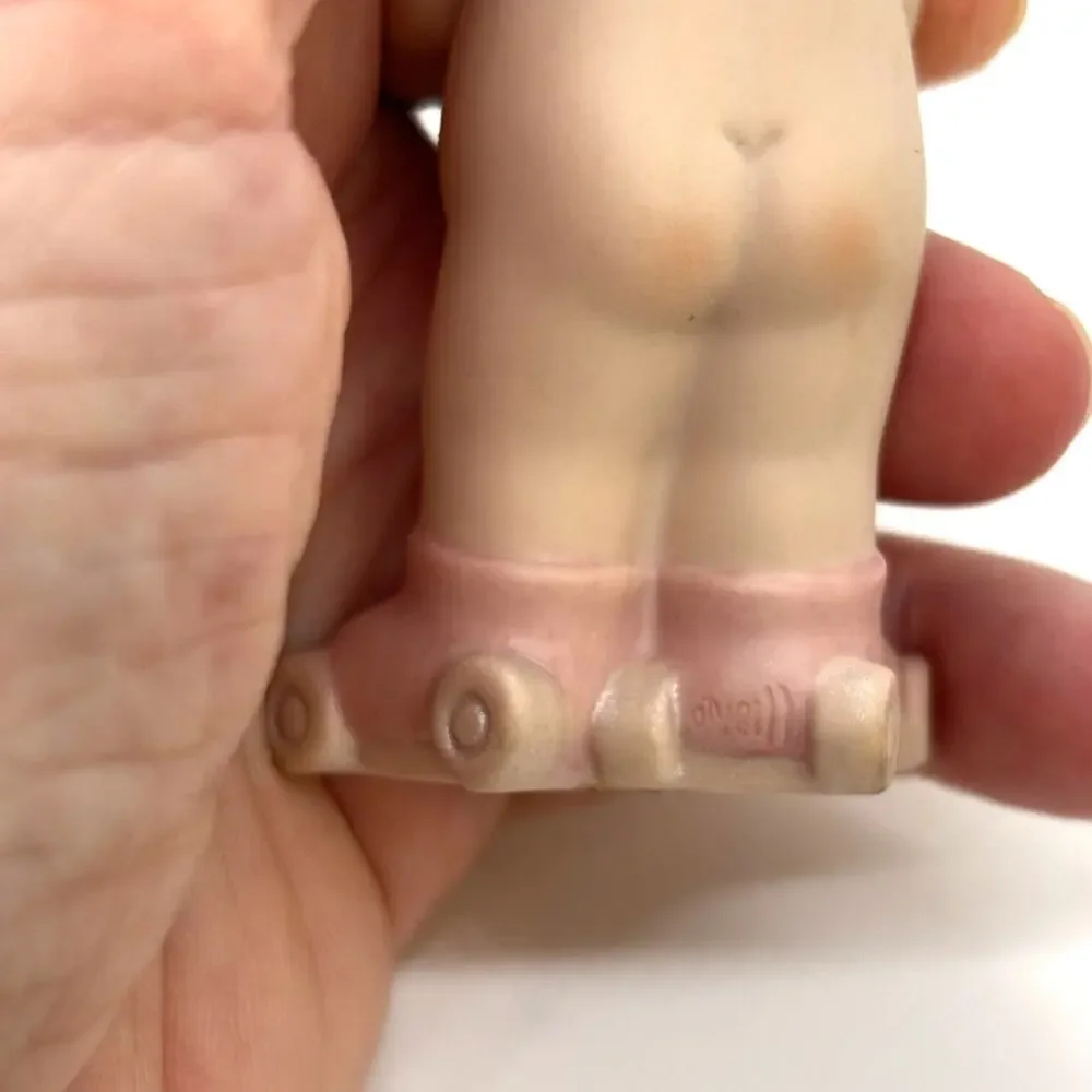 VTG 1993 Enesco, Rose O'Neill Porcelain Kewpie Doll Figurine, Car Hop, Sundae
